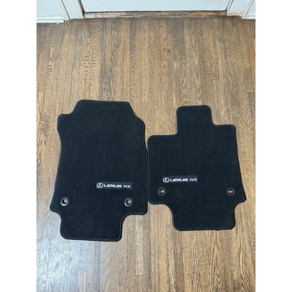 Lexus OEM Black Floor Mats NX 300 Models Genuine 2015-2021 Front Rear Set 4pc.